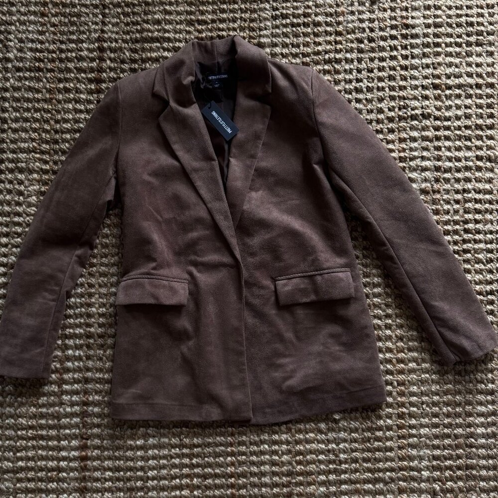 Pretty Little Thing Brown Coat